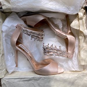 Badgley Mischka Satin Heels